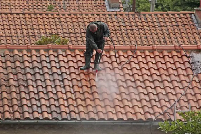 Nettoyage et démoussage de toiture